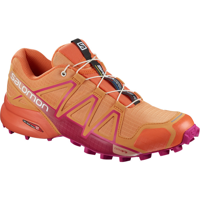 Salomon Singapore Womens Trail Running Shoes - SPEEDCROSS 4 W Orange | 93450-VLDS